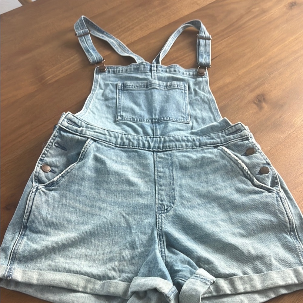 Casual Blue Denim Overalls